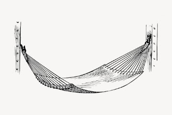 Hammock drawing, vintage illustration vector. | Free Vector - rawpixel