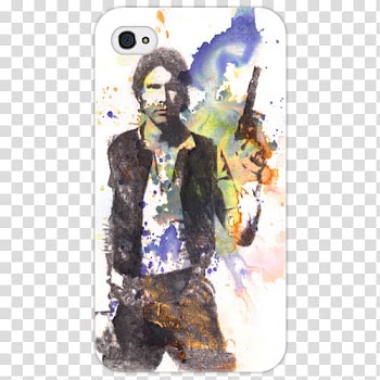 Han Solo Leia Organa Art Watercolor painting Star Wars, star wars transparent background PNG clipart
