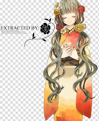 Hanashizuku, gray haired female anime illustration transparent background PNG clipart