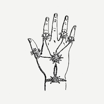 Hand accessories collage element, jewelry | Free PSD Illustration - rawpixel