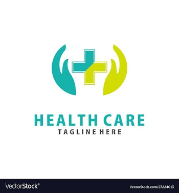 Hand and cross plus medical logo icon design vector image