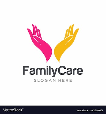 Hand care logo template hand care icon vector image
