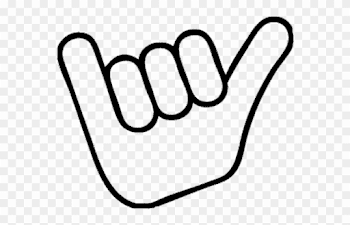 Hand Clipart Hang Loose - Sinal Da Hang Loose - Png Download ...
