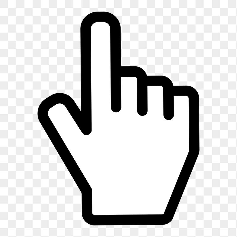 Hand cursor icon png sticker, | Free PNG - rawpixel