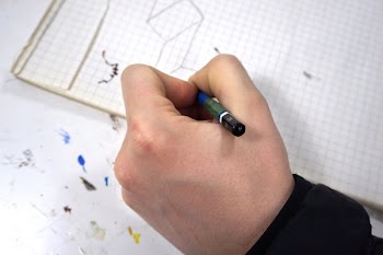 Hand Doodle On Grid