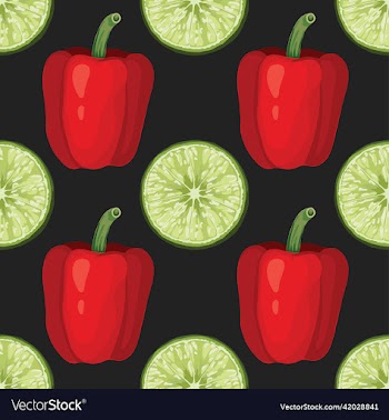 hand draw vegetable seamless pattern design