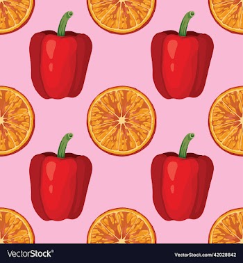 hand draw vegetable seamless pattern design