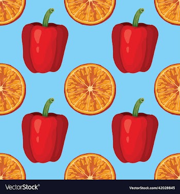 hand draw vegetable seamless pattern design
