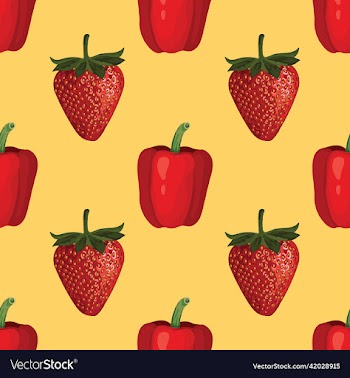 hand draw vegetable seamless pattern design