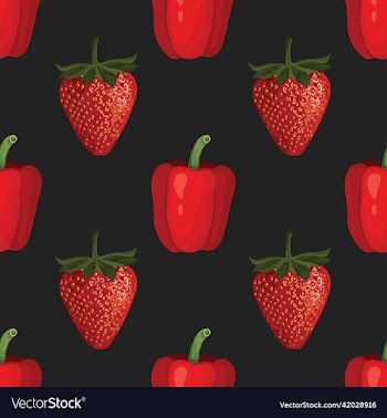 hand draw vegetable seamless pattern design