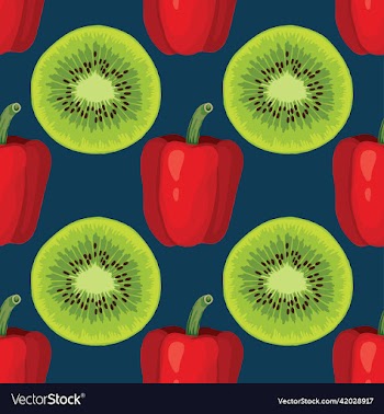 hand draw vegetable seamless pattern design