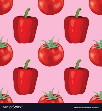 hand draw vegetable seamless pattern design