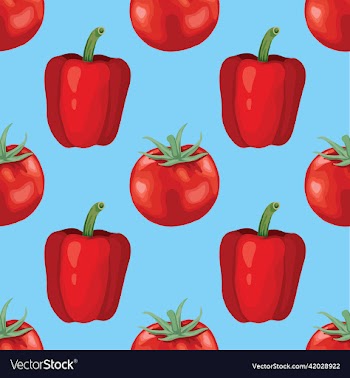 hand draw vegetable seamless pattern design