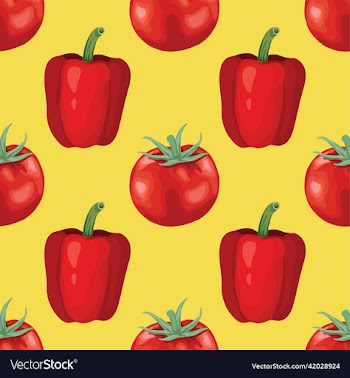 hand draw vegetable seamless pattern design