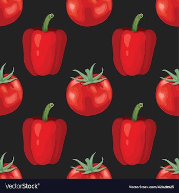hand draw vegetable seamless pattern design