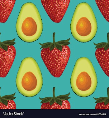 hand draw vegetable seamless pattern design