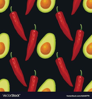 hand draw vegetable seamless pattern design
