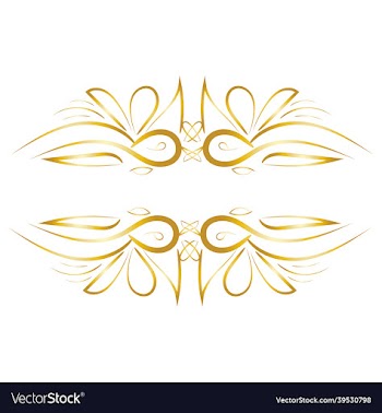 hand drawing vintage floral ornament elements