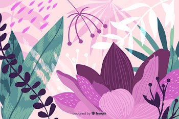 Hand drawn abstract jungle flora background Free Vector