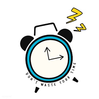 Hand drawn alarm clock with don't waste y.. | Free stock vector - 472267