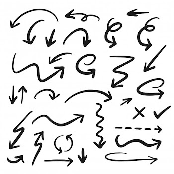 Hand drawn arrow collection Free Vector
