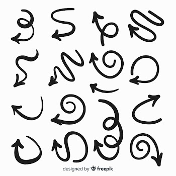 Hand drawn arrow collection Free Vector