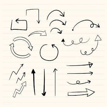 Hand drawn arrow illustration collection | Free stock vector - 558665