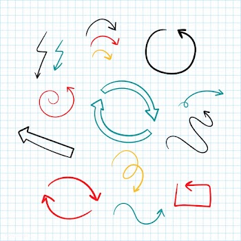 Hand drawn arrow illustration collection | Free stock vector - 558685