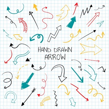 Hand drawn arrow illustration collection | Free stock vector - 558696