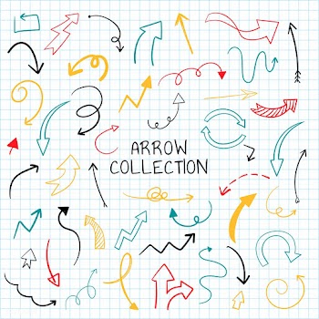 Hand drawn arrow illustration collection | Free stock vector - 558705