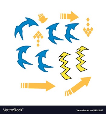 hand drawn arrow set