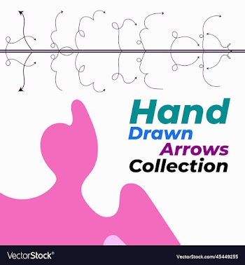 hand drawn arrows collection art