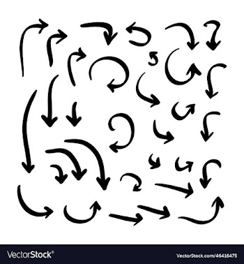 hand drawn arrows pack icon