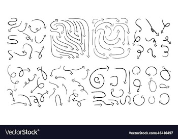 hand drawn arrows pack icon
