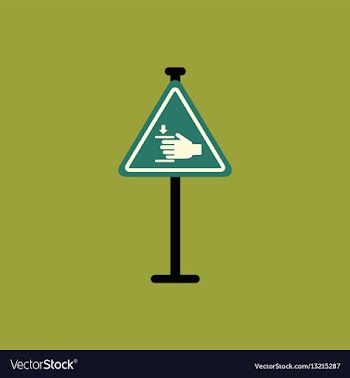 Hand drawn at car barrier road sign entrance by vector image
