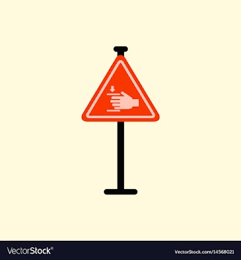Hand drawn at car barrier road sign entrance by vector image