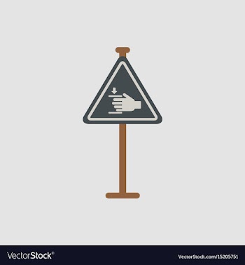 Hand drawn at car barrier road sign entrance by vector image