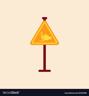 Hand drawn at car barrier road sign entrance by vector image
