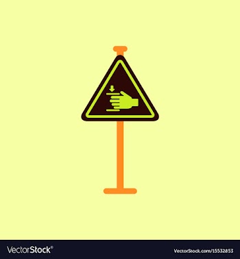 Hand drawn at car barrier road sign entrance by vector image