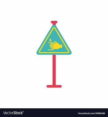 Hand drawn at car barrier road sign entrance by vector image