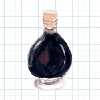 Hand drawn balsamic vinegar watercolor style | Free stock vector - 393334