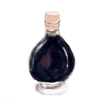 Hand drawn balsamic vinegar watercolor style | Free stock vector - 393345