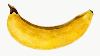 Hand drawn banana oil paint style sticker design element | Free  transparent png - 2343705