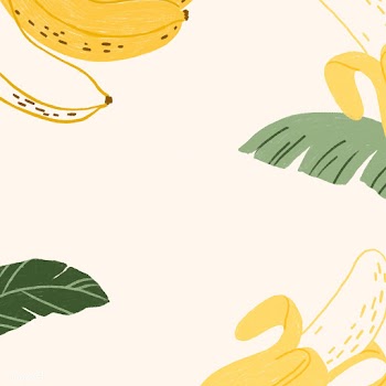 Hand drawn banana social template illustration | Free  illustration - 2330688