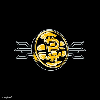 Hand drawn bitcoin icon illustration | Free stock vector - 504827