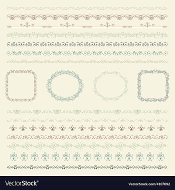  					Hand Drawn Borders and Frames vector image														