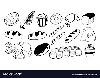 hand drawn bread icon