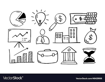 hand drawn business icon