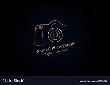 hand drawn camera photography logo