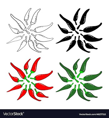 hand drawn chilli pepper